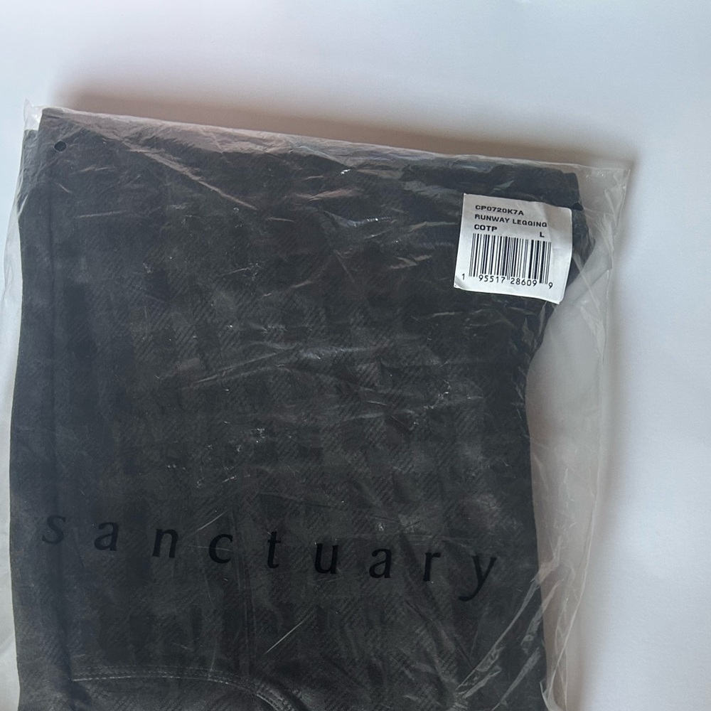 Anthropologie Sanctuary Runaway Black High-Waisted Leggings - Picture 7 of 7